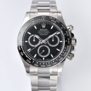 Replica Rolex Cosmograph Daytona M126500LN-0002 Clean Factory Brand New 4131 Black Dial - AR Replica Watches