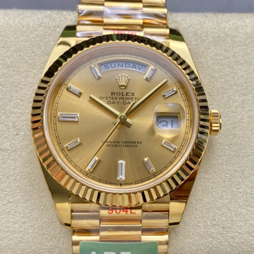 Replica Rolex DayDate m228238-0005 ARF Factory Gold Case- AR Replica Watches