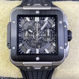 Replica Hublot SQUARE BANG UNICO 821.NM.0170.RX BB factory Titanium case - AR Replica Watches