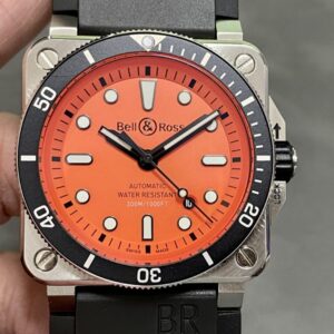 Replica Bell & Ross INSTRUMENTS BR0392-D-O-ST/SRB BR factory Orange Dial- AR Replica Watches