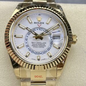 Replica Rolex Sky-Dweller m326938-0005 Noob factory White Dial- AR Replica Watches